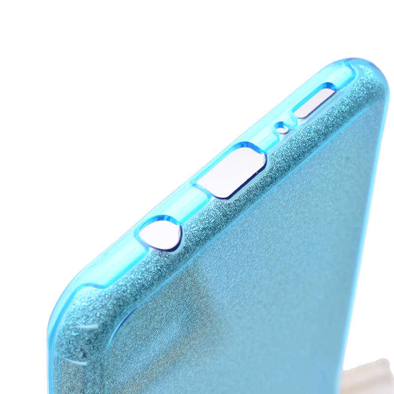 Galaxy A7 2018 Kılıf Zore Shining Silikon Rose Gold