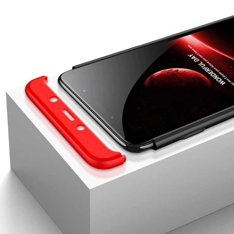 Galaxy A9 2018 Kılıf Zore Ays Kapak Kırmızı