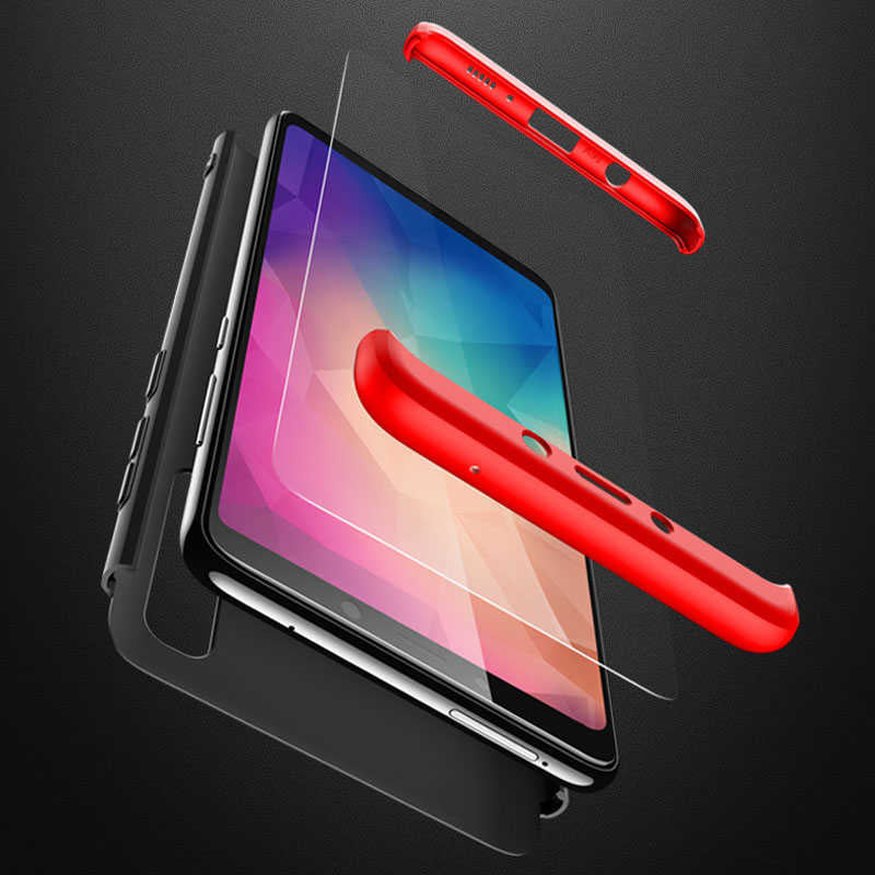 Galaxy A9 2018 Kılıf Zore Ays Kapak Kırmızı