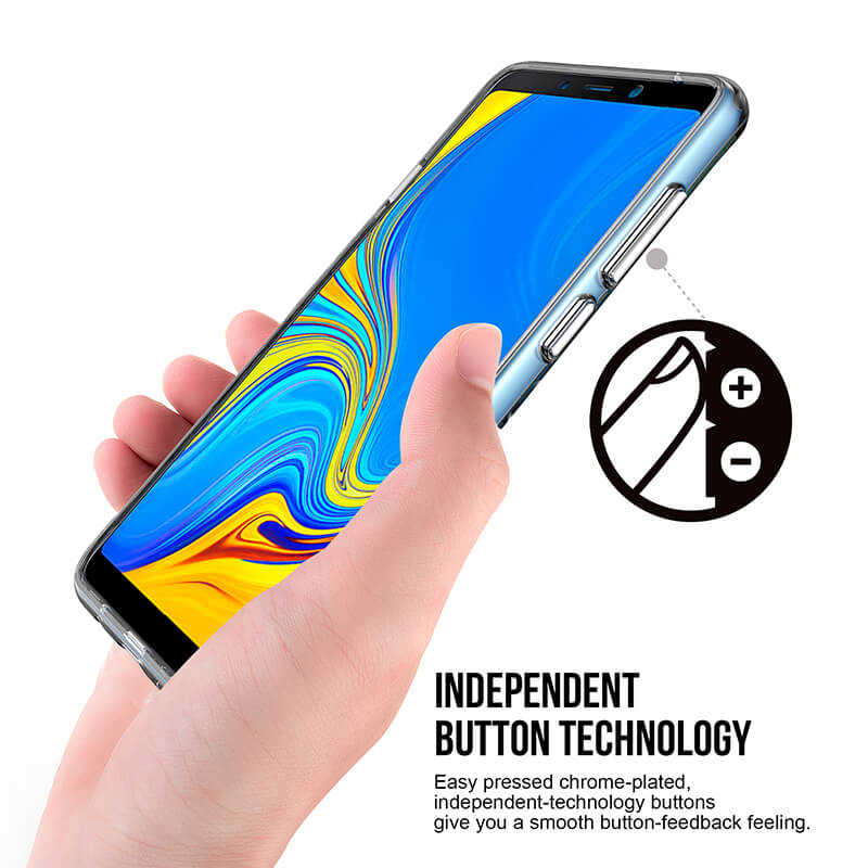 Galaxy A9 2018 Kılıf Zore Gard Silikon Renksiz