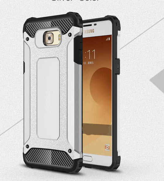 Galaxy C5 Kılıf Zore Crash Silikon Kapak Gri