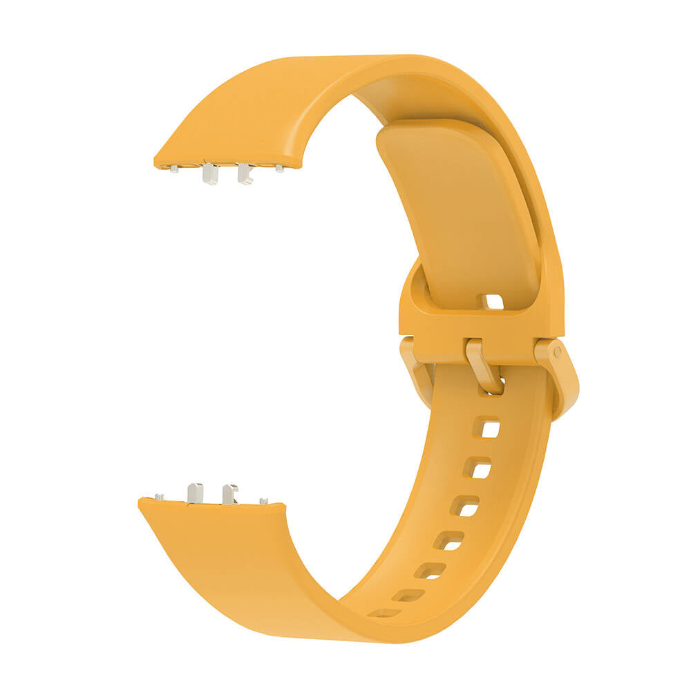 Galaxy Fit 3 Silikon Kordon Zore KRD-110 Strap Kayış Turuncu