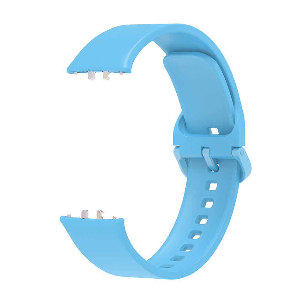 Galaxy Fit 3 Silikon Kordon Zore KRD-110 Strap Kayış Mavi