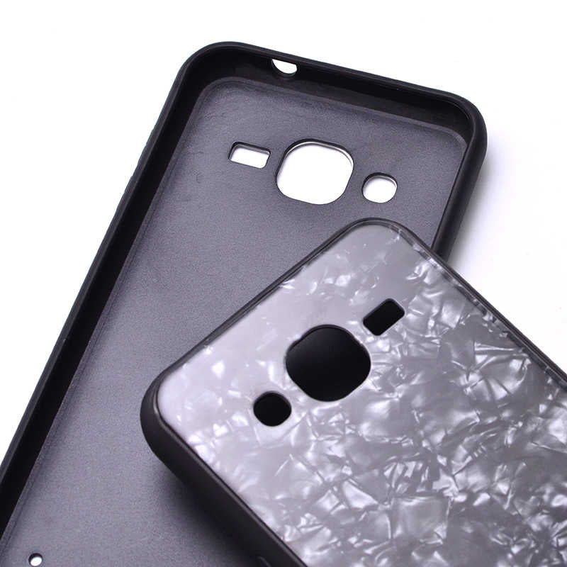 Galaxy J2 Kılıf Zore Marbel Silikon Kırmızı