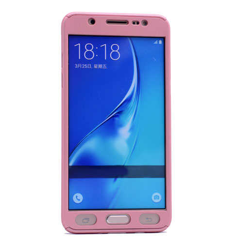 Galaxy J2 Prime Kılıf Zore 360 3 Parçalı Rubber Kapak Gri