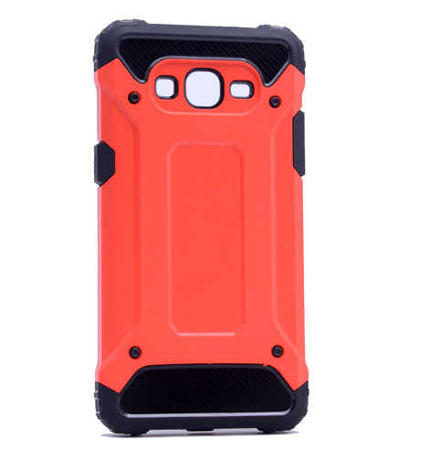 Galaxy J2 Prime Kılıf Zore Crash Silikon Kapak Kırmızı