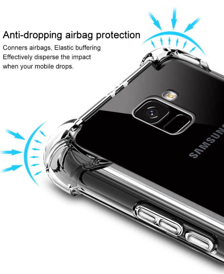 Galaxy J2 Pro 2018 Kılıf Zore Nitro Anti Shock Silikon Renksiz