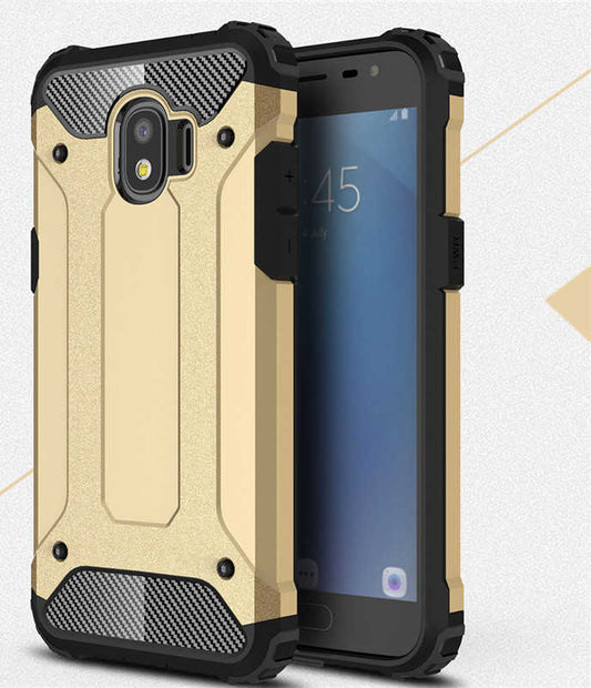 Galaxy J2 Pro 2018 Kılıf Zore Crash Silikon Kapak Gold