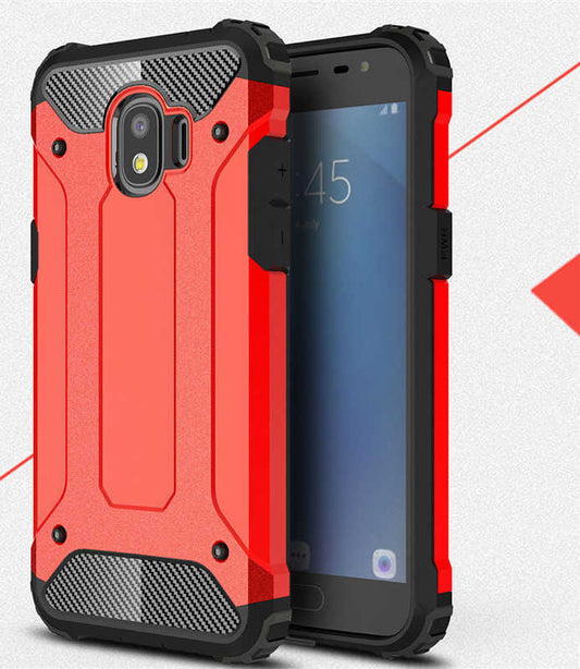 Galaxy J2 Pro 2018 Kılıf Zore Crash Silikon Kapak Kırmızı