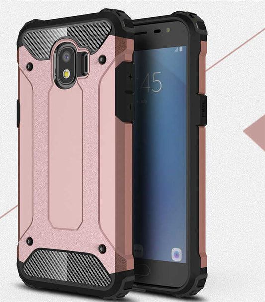 Galaxy J2 Pro 2018 Kılıf Zore Crash Silikon Kapak Rose Gold