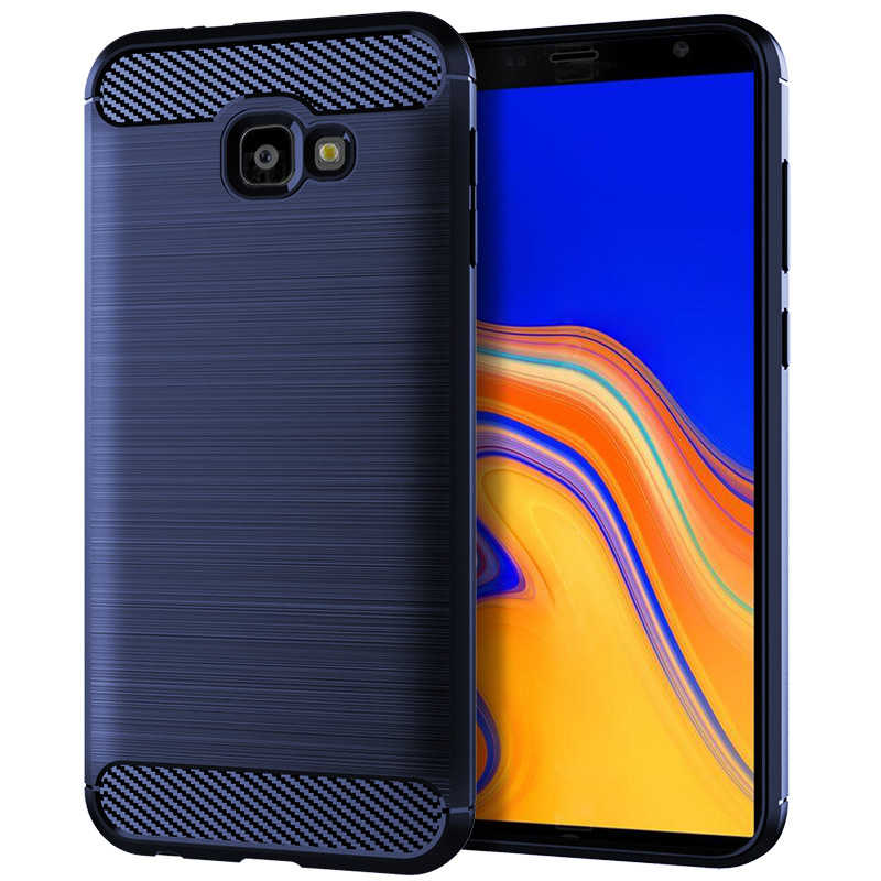 Galaxy J4 Plus Kılıf Zore Room Silikon Kapak Gri