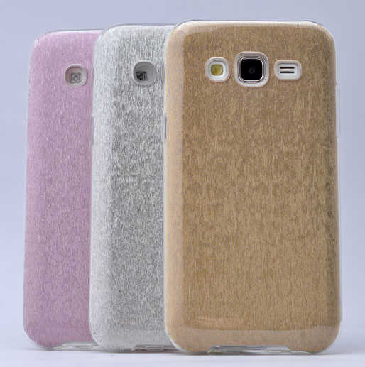 Galaxy J5 Kılıf Zore Shining Silikon Rose Gold