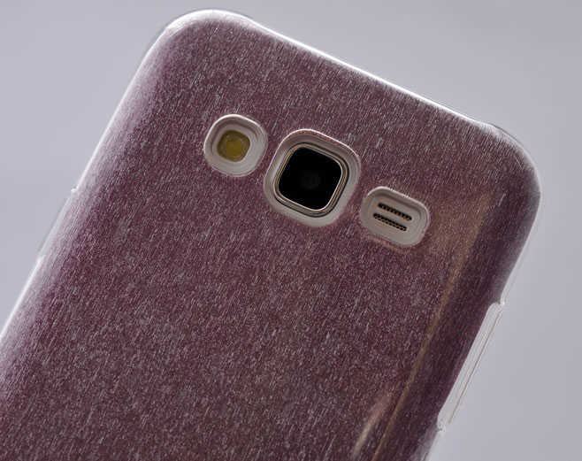 Galaxy J5 Kılıf Zore Shining Silikon Rose Gold