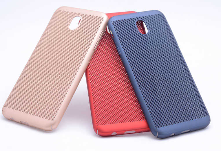Galaxy J530 Pro Kılıf Zore Delikli Rubber Kapak Kırmızı