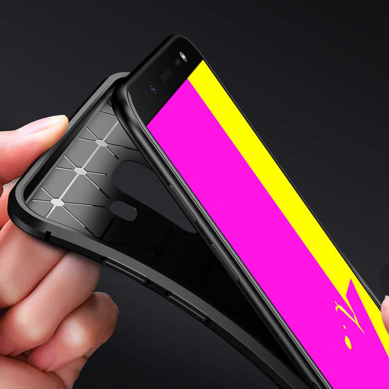Galaxy J6 Kılıf Zore Negro Silikon Kapak Lacivert