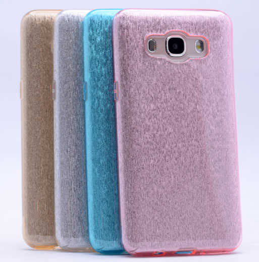 Galaxy J7 2016 Kılıf Zore Shining Silikon Kırmızı