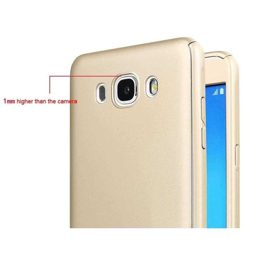 Galaxy J7 Core Kılıf Zore 360 3 Parçalı Rubber Kapak Kırmızı