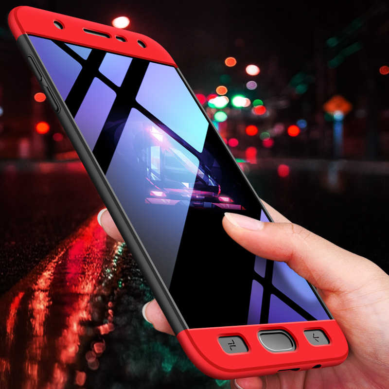 Galaxy J7 Duo Kılıf Zore Ays Kapak Siyah-Kırmızı