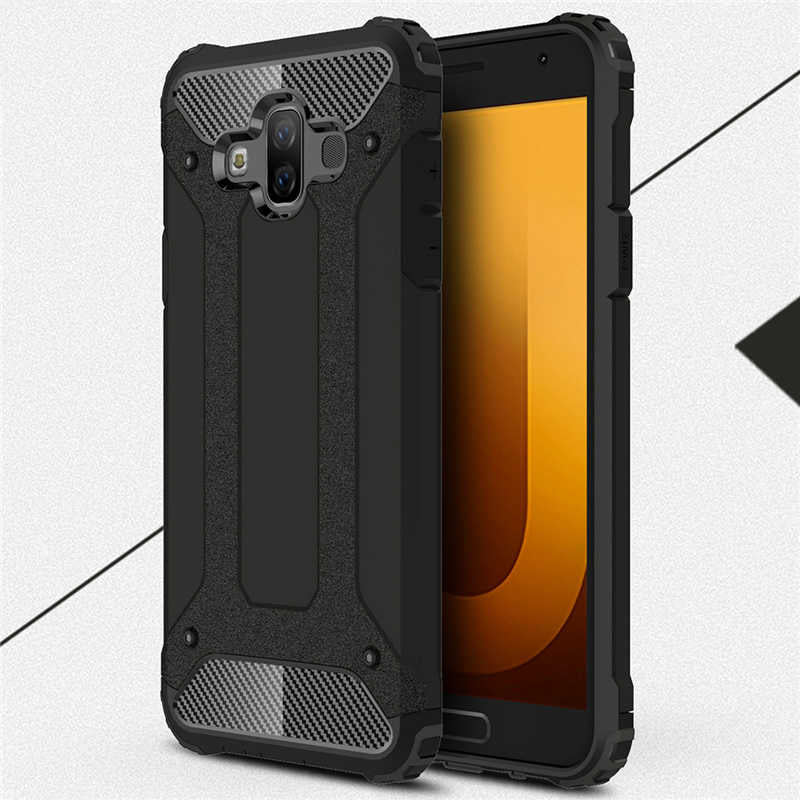 Galaxy J7 Duo Kılıf Zore Crash Silikon Kapak Siyah