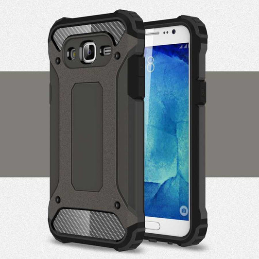 Galaxy J7 Kılıf Zore Crash Silikon Kapak Siyah