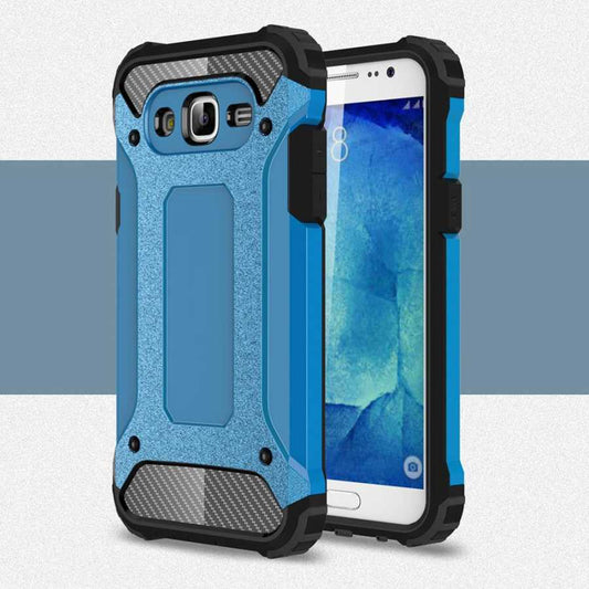 Galaxy J7 Kılıf Zore Crash Silikon Kapak Mavi