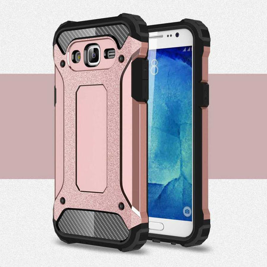 Galaxy J7 Kılıf Zore Crash Silikon Kapak Rose Gold