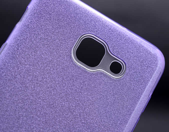 Galaxy J7 Max Kılıf Zore Shining Silikon Mavi