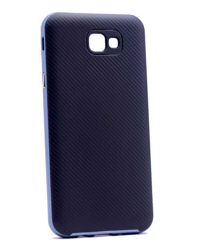 Galaxy J7 Prime Kılıf Zore İnce Mono Karbon Silikon Kapak Gri