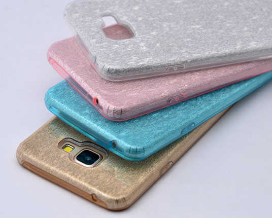 Galaxy J7 Prime Kılıf Zore Shining Silikon Gold