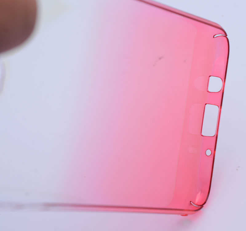 Galaxy J7 Zore Renkli Transparan Kapak Mor