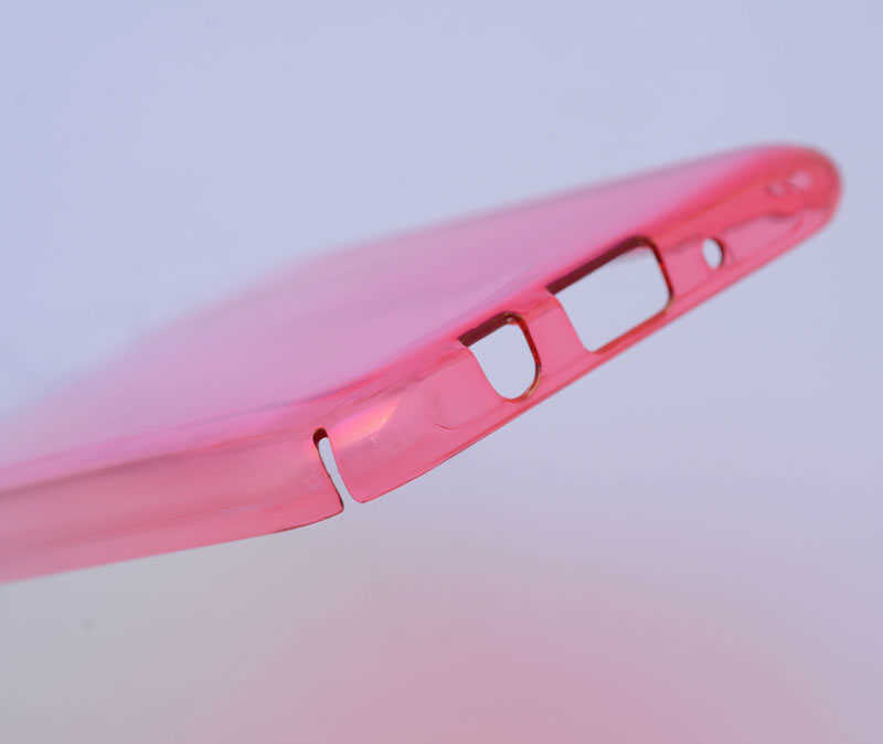 Galaxy J7 Zore Renkli Transparan Kapak Pembe