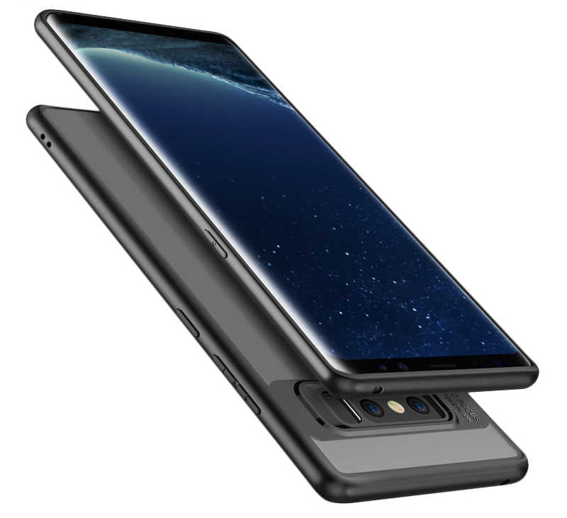Galaxy Note 8 Kılıf Zore Buttom Kapak Mavi