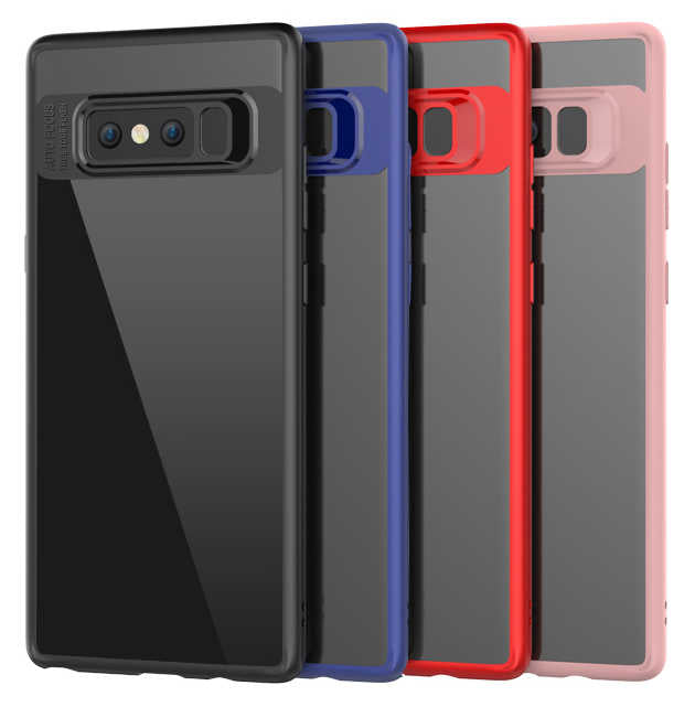 Galaxy Note 8 Kılıf Zore Buttom Kapak Kırmızı