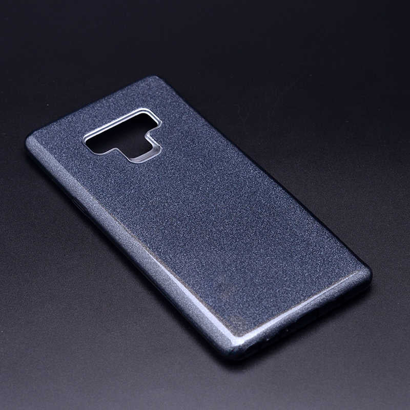 Galaxy Note 9 Kılıf Zore Shining Silikon Gümüş