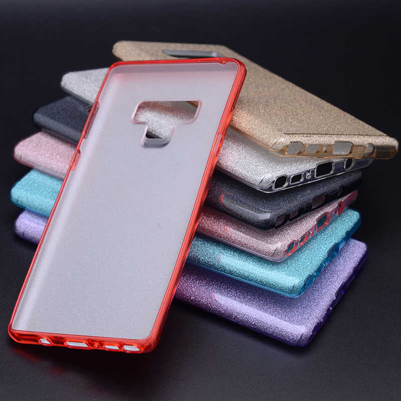 Galaxy Note 9 Kılıf Zore Shining Silikon Gold