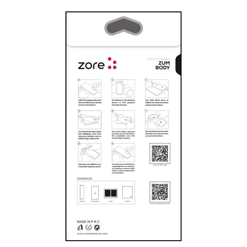 Galaxy S20 Plus Zore Zum Body Ekran Koruyucu Renksiz