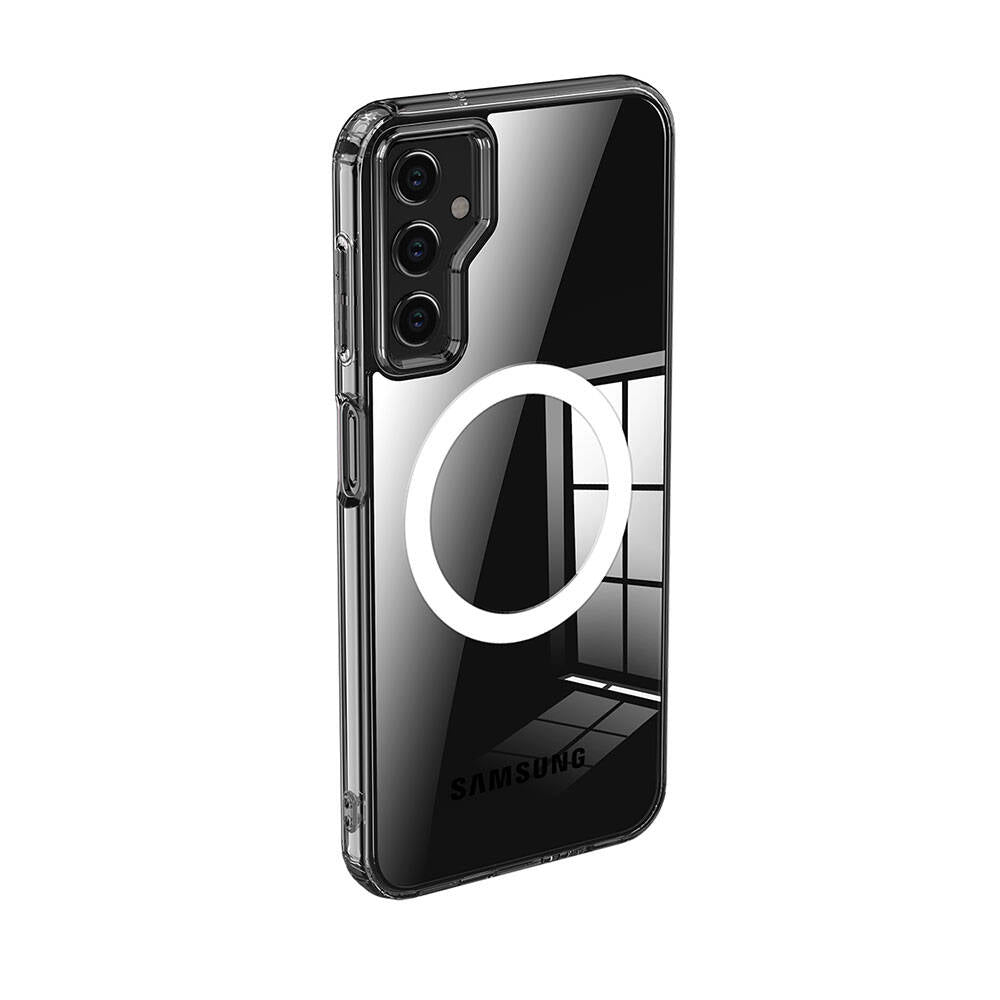 Galaxy S23 FE Kılıf Sert PC Arka Yüzey Wireless Şarj Özellikli Zore Flet M-safe Kapak