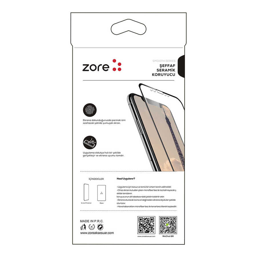 Galaxy S23 FE Zore Seramik Ekran Koruyucu Siyah