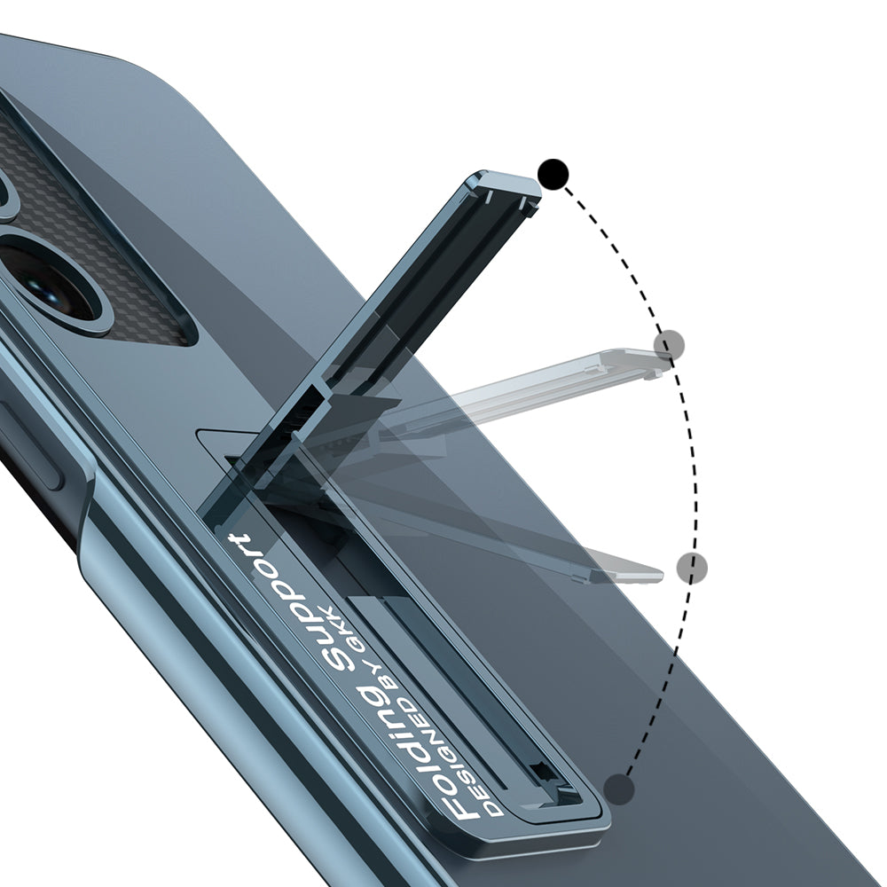 Galaxy S23 Kılıf Kamera Korumalı Şeffaf Tasarımlı Zore Lego Standlı Kapak Gümüş