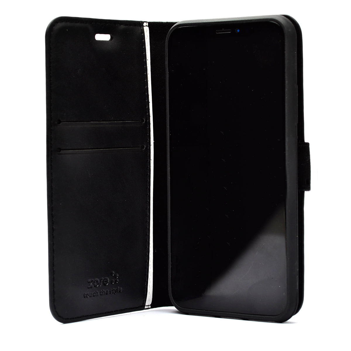 Galaxy S23 Kılıf Zore Kar Deluxe Kapaklı Kılıf Gold