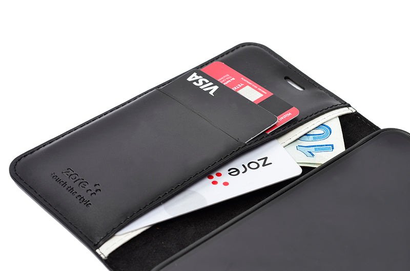 Galaxy S23 Kılıf Zore Kar Deluxe Kapaklı Kılıf Siyah