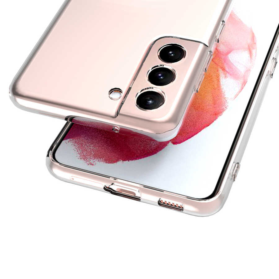 Galaxy S23 Plus Kılıf Zore Kamera Korumalı Süper Silikon Kapak Renksiz