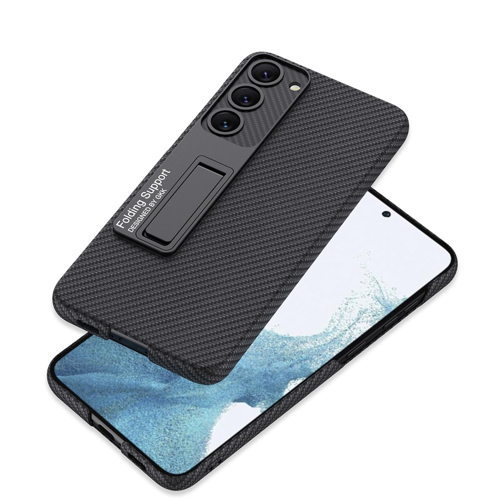 Galaxy S23 Plus Kılıf Zore Kıpta Standlı Kapak Koyu Yeşil