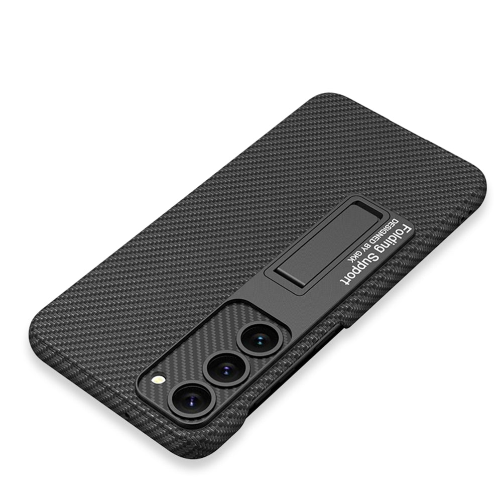 Galaxy S23 Plus Kılıf Zore Kıpta Standlı Kapak Koyu Yeşil