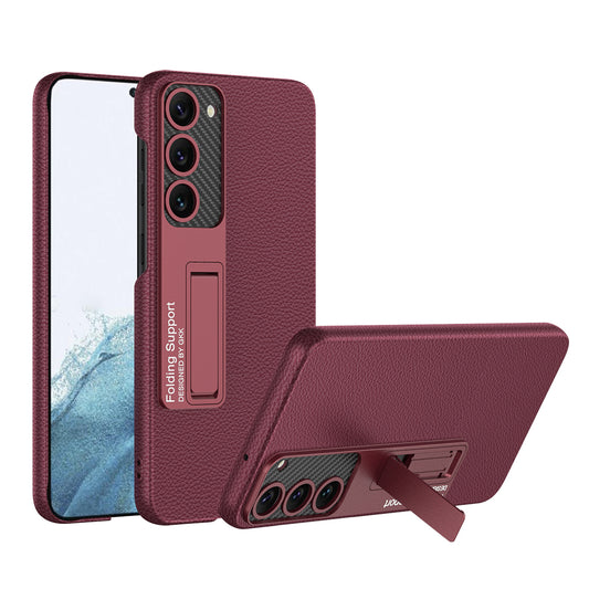 Galaxy S23 Plus Kılıf Zore Kıpta Standlı Kapak Kırmızı