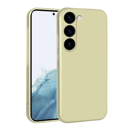 Galaxy S23 Plus Kılıf Zore Premier Silikon Kapak Gold