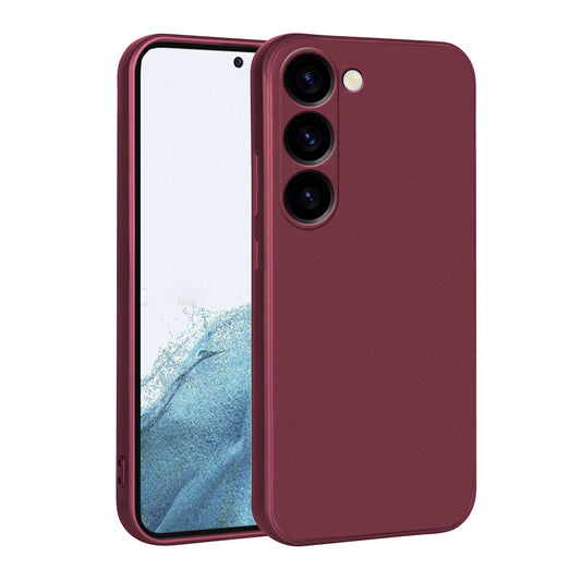 Galaxy S23 Plus Kılıf Zore Premier Silikon Kapak Mürdüm
