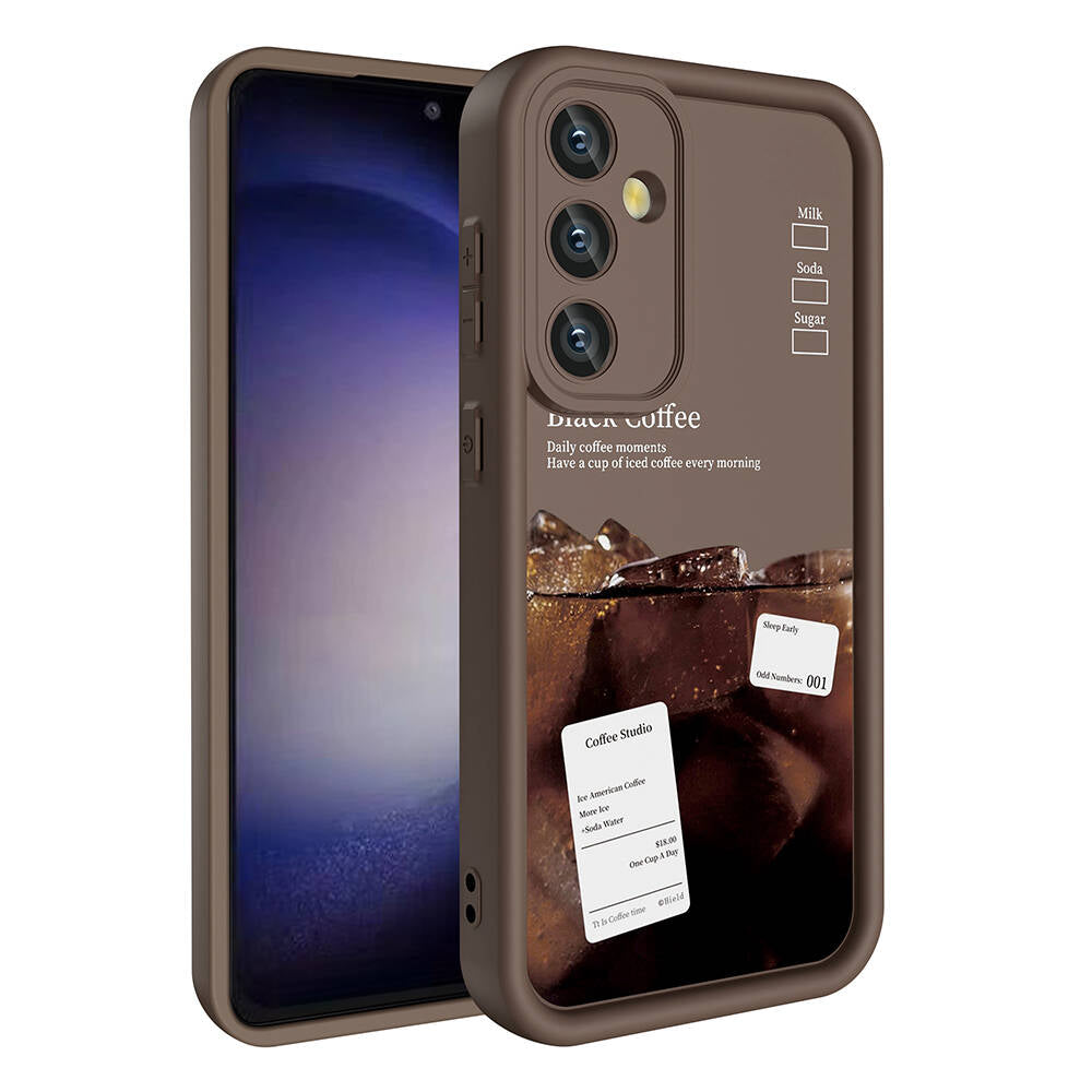 Galaxy S24 Kılıf Kamera Korumalı Baskılı Arka Yüzey Zore Klas Kapak Siyah