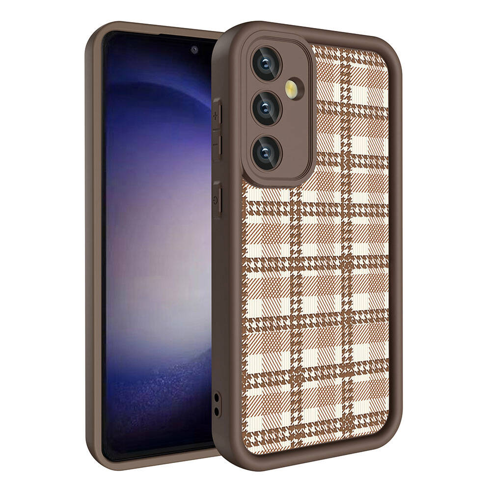 Galaxy S24 Kılıf Kamera Korumalı Baskılı Arka Yüzey Zore Klas Kapak Siyah