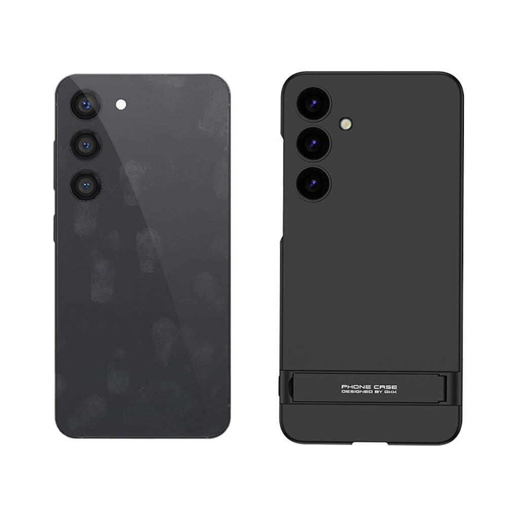 Galaxy S24 Kılıf Zore Kamera Korumalı Dikey Standlı Ays Kapak Koyu Yeşil